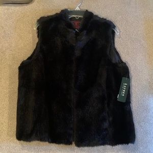 Women's Ralph Lauren Jackson Hole Faux Fur Vest L